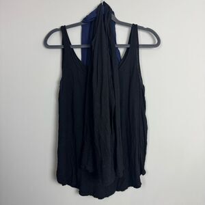 COTTON ON | Set of 4 Tank Tops Scoop Neck Black & Navy Blue Women’s Size Large